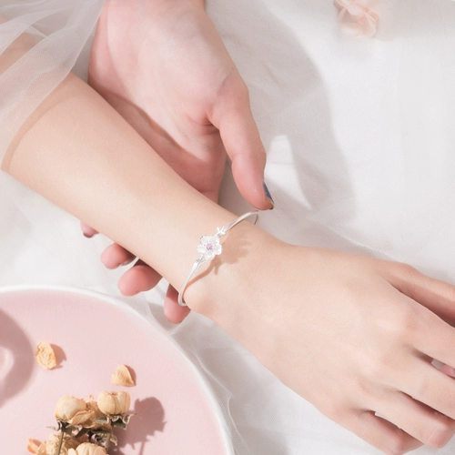 Браслет, универсальная цепочка, жасминовый чай, аксессуар, серебро 925 пробы, популярно в интернете, 2025 года