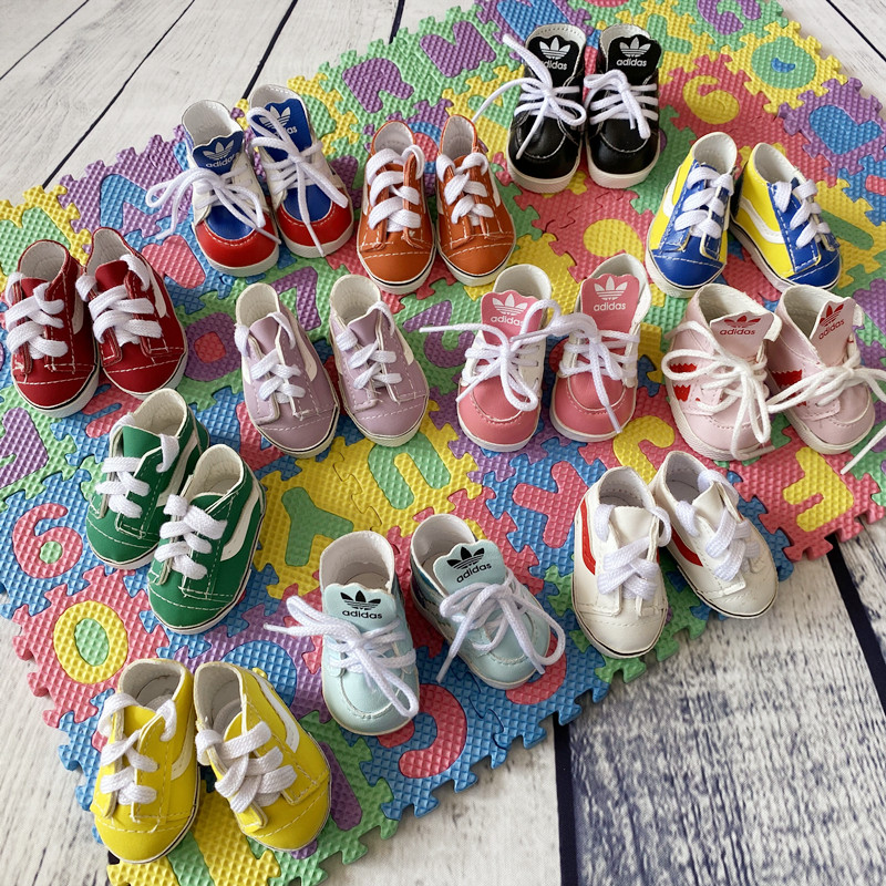 High Cylinder Sneakers Board Shoes 20 15 cm Cotton Dolls Universal 100 matching Decorated Shoes Spot