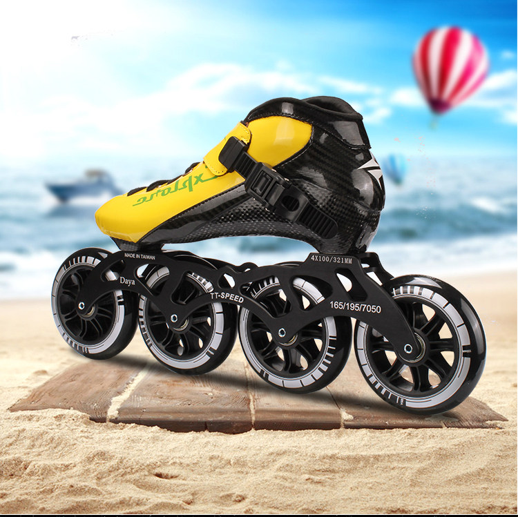 2019 Speed Inline Skates Carbon Fiber Racing Skating Patines