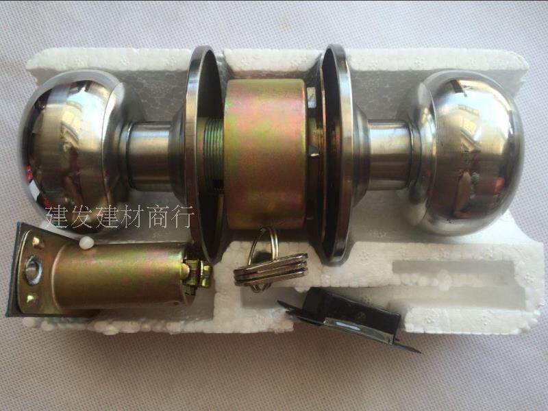 Home door lock indoor bedroom dressing room universal ball lock stainless steel room ball lock kitchen door solid wood lock