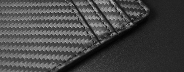 Sợi carbon công nghệ đen ví rfid phần mỏng siêu mỏng nhỏ chống trộm bàn chải lá chắn nfc thẻ tài xế nam thương hiệu thủy triều - Ví / chủ thẻ ví da nam đẹp