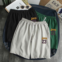 Shorts mens trend loose basketball Lakers 23 summer thin five-point pants mens ins trend Wild