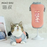 Кошачья одежда осенняя одежда весенняя одежда осень и зима милый синий кот анти -фар -меховой котен