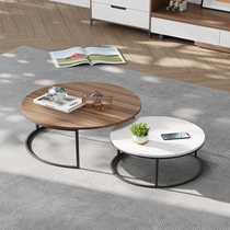 Nordic modern creative round small coffee table flower few Net Red simple small household TV cabinet tea table combination