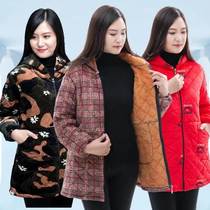 Lengthened coral fleece cotton cover female adults short coat plus fleece foreign style new thickened large size 2021 suede