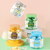 Jinqi Light Breast Minor Internet Celebrity Same Style Fruit Milk Candy Dry Milk Tablets Student Bottled New Product Value Snacks
