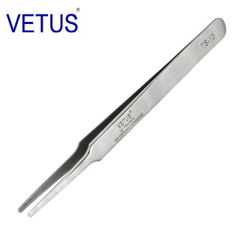 Vetus stainless steel high-precision tweezers ts-13 (120mm) anti-magnetic and acid-proof tweezers watch repair beauty