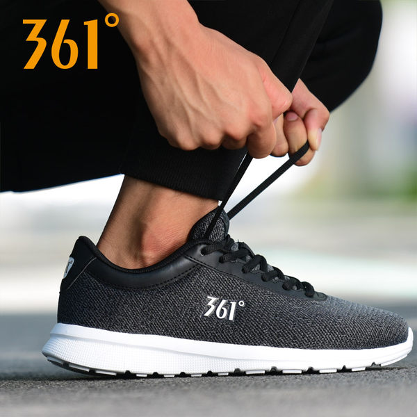 17年秋季新款 361度 防滑飞织男式跑步鞋 优惠券折后￥99包邮（￥149-50）2色可选
