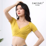 Спортивная одежда, сексуальная футболка, практика, новая коллекция, короткий рукав