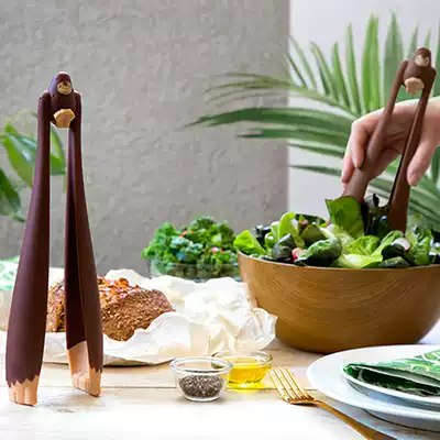 Israel Ototo Design Big Foot salad tongs creative salad mixing spoon