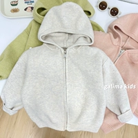 Абрикосовая толстовка с капюшоном, кардиган