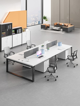 Staff office table and chair combination office table simple modern 4 people 6 office computer staff table