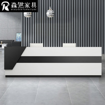 Company front desk reception desk simple creative bar training institution front desk beauty salon kindergarten front desk desk