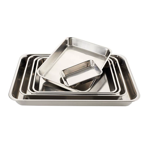 Ке де сандайская стальная сталь на пару на пару рисовой диск Домашний прямоугольный лоток для карты Бизнес Баркуфф Баркот Запеченная рыба Пластина