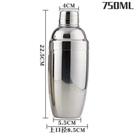 Шейкер из нержавеющей стали, нержавеющая сталь AISI 304, 750 мл