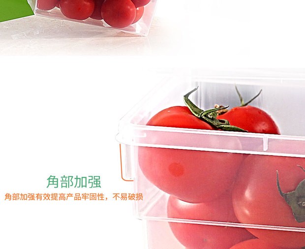 Tủ lạnh hộp lưu trữ hộp thực phẩm riêng biệt hộp theo phong cách Nhật Bản tiết kiệm trong suốt siêu thị cửa hàng bách hóa có nắp hình chữ nhật - Trang chủ hộp đựng ốc vít