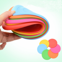 Soft Flying Disc Nursery School Children Spring Outdoor Sports Games Safety Silicone Gel Color Soft Flying Saucer Puzzle Toys
