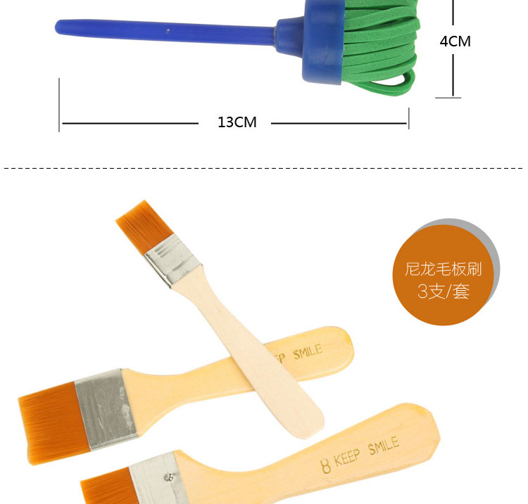 Trẻ em mẫu giáo của nguồn cung cấp bức tranh lăn lăn bàn chải bàn chải bàn chải xốp acrylic cọ xát đồ chơi graffiti hộp màu nước