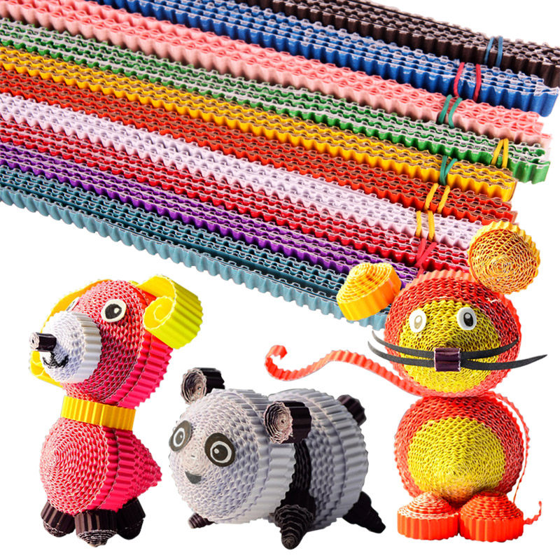 Children's handmade color A4 corrugated paper kindergarten DIY color photocopying paper art paper art paper decoupage production material package