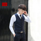 Spring and Autumn Best Man and Groom Brotherhood Slim Casual Professional Suit Vest White Shirt Men's Wedding Suit