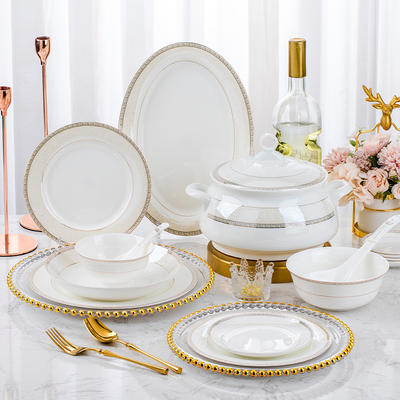 Single-item DIY bowl and plate set, home Jingdezhen high-temperature ceramic bowls, plates and rice bowls, high-end bone China tableware, moving to a new location