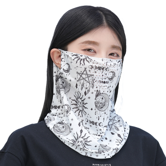 Sun protection mask, ear-hung cycling sports turban, ice sleeves