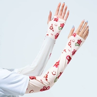 【1 Пара】 Красное улыбающееся лицо цветочниковой ледяной рукав