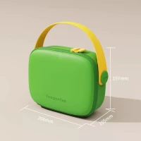 Зеленый Wheatfield [Сопротивление компрессора и грязь -резистентный/полный набор пакетов хранения косметики]