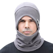 Neck scarf hat winter warm mens cycling mask sports pullover hat plus velvet thick windproof mask neck protector
