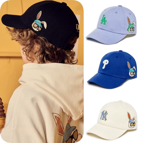 MLB, весенний детский мультяшный кролик для отдыха, бейсболка, детская одежда
