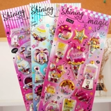 Детские наклейки, наклейка, трехмерная детская мультяшная качалка для принцессы, с драгоценным камнем, 3D