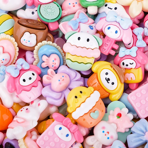 Мультяшная кукла, маленький кремовый трехмерный аксессуар, «сделай сам», популярно в интернете