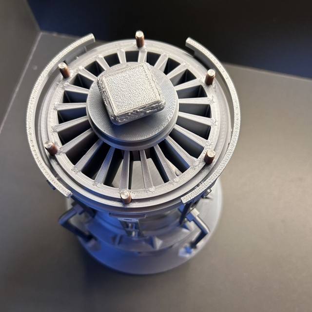 Delta Force Miniature Reactor 3D Printed Model with Lights, Red Materials, Game Peripheral Assembly Model