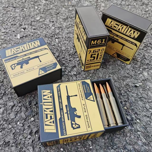 Delta Force 762 Bullet 51mm Physical Model Game Ip Peripheral 3D Printed Collectible Ornament Golden Bullet