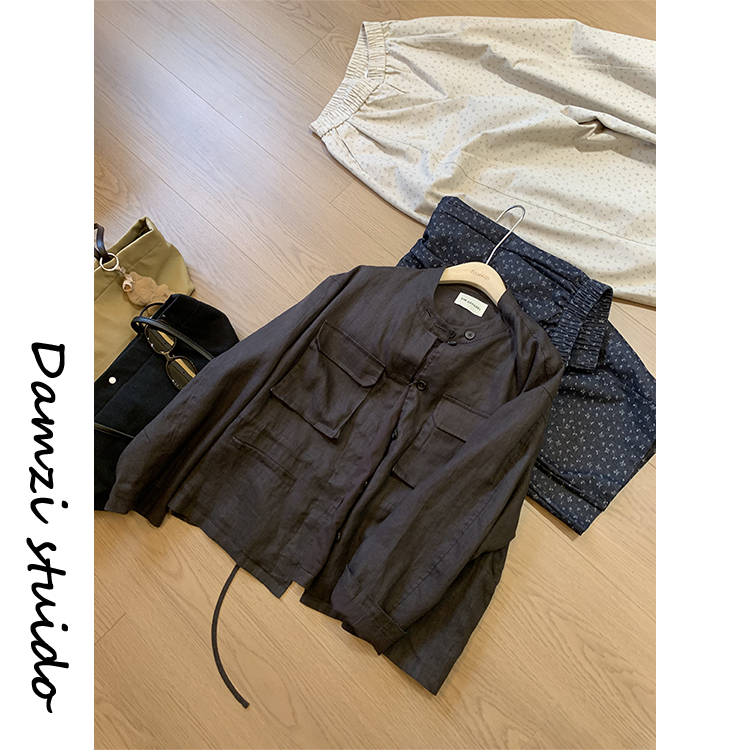 Da Maizi "Wandering Jacket" Full Linen Coat for Women Mz86418 Wandering Jacket
