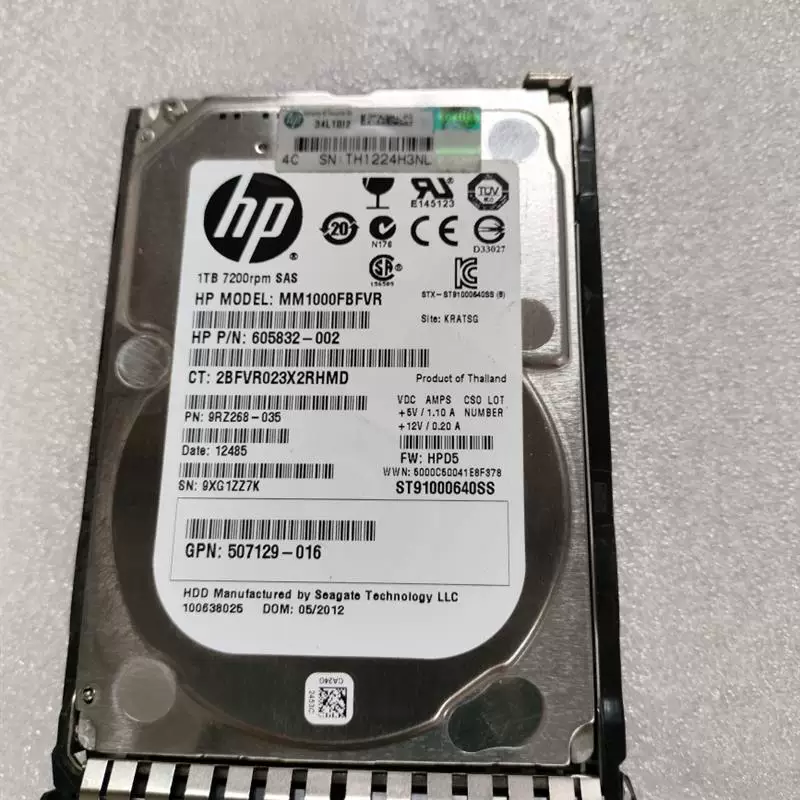 HP/HP 653954-001 652749-B21 1TB SAS 7.2K2.5 G9 G9 серверный жесткий диск