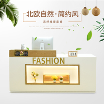 Nordic White simple modern cash register coffee milk tea clothing store counter beauty salon bar clothing nail art