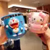 304 stainless steel children's water cup drop-proof household baby kindergarten students drink water with lid cute cartoon cup