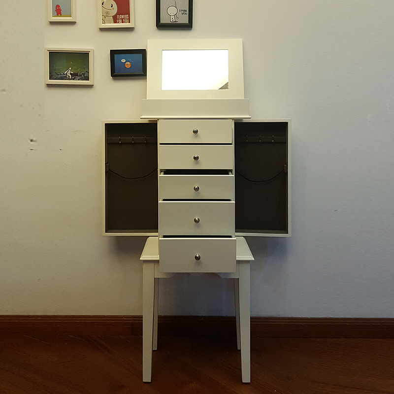 Modern Small Apartment Minimalist Makeup Vanity Cabinet Miniature