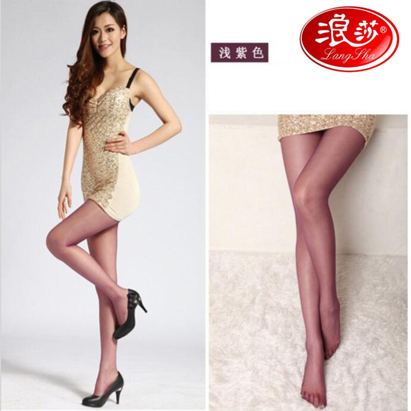 Longsa siêu mỏng vớ màu xanh nữ Xia Bảo xanh 15d màu sexy hip-supplith chân cộng với xà cạp ẩn xanh.