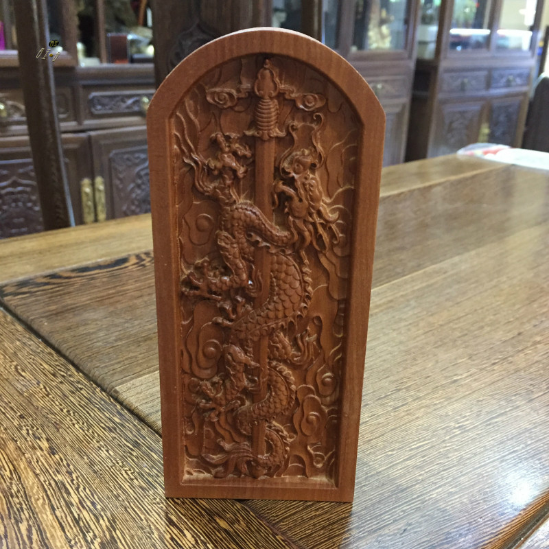 Wushe solid wood jujube wood five thunder order handmade private custom Taoist magic instrument Altar Taoist token decree custom made