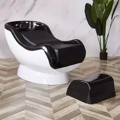 High-end shop shampoo bed hair salon special hair salon semi-lying shampoo bed integrated sitting beauty Flushing bed