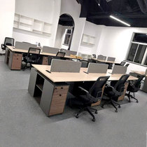 Office desk Staff desk 6-person modern workstation Staff card seat Financial table and chair combination 4 people