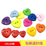 Цветная смола Candy Color Peach Heart Cartoond Made Diy кнопки, детская одежда для пряжки рубашка