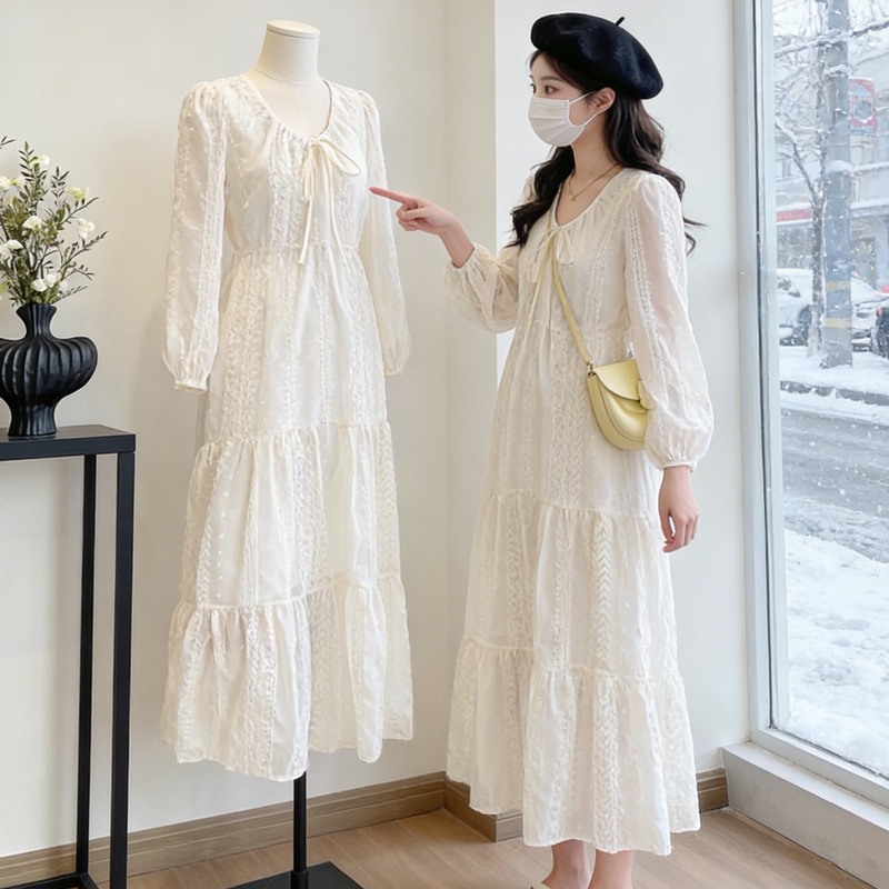 Summer Clothing 2026 New Plus-Size Women's Clothing, Slightly Chubby, Covers the Body, Looks Slimming, Gentle Long Dress, A-Line Loose High-End Dress Summer Clothing 2026 New Plus-Size Women's Clothing, Slightly Chubby, Covers the Body, Looks Slimming, Gentle Long Dress, A-Line Loose High-End Dress