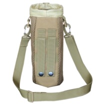 Military fans outdoor mountaineering trip shoulder crossbody water bottle bag light portable mesh pot MOLLE thermos cup hanging bag
