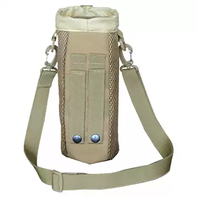 Military fans outdoor mountaineering trip shoulder crossbody water bottle bag light portable mesh pot MOLLE thermos cup hanging bag