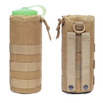 1000D Oxford cloth outdoor wear-resistant water bottle cover 1 5L thermos cup cover cycling MOLLE tactical water bottle bag