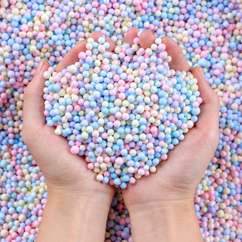 Macaron Foam Grain Diy Streaming Planet Gift Box Decoration Gift Filler Colorful pellet Slime