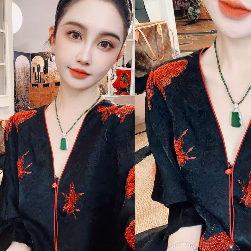 [Red Butterfly] 100% Mulberry Silk Full Butterfly Coat 133-Os61255